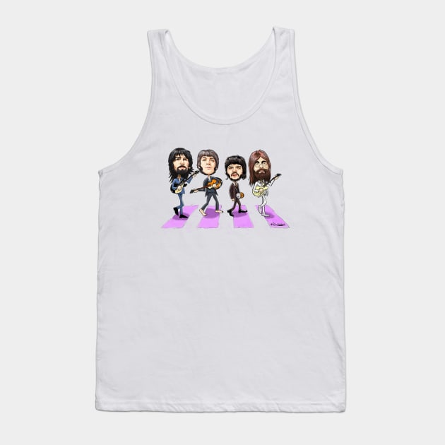 British Rock Band Tank Top by Robertilustrado